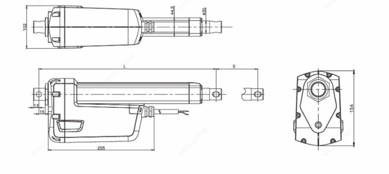 Overload Clutch Protection POT Heavy Duty Linear Actuator