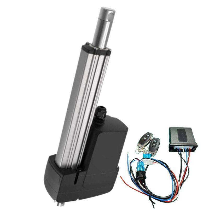 1500lb Heavy-Duty Linear Actuator 24VDC Drive IP69K Rugged Industrial Electric Cylinder