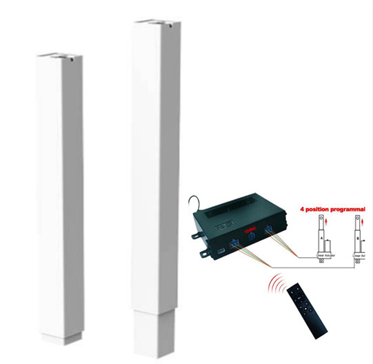 2-Stage Inverted Inline Column DC Motor 24V For Lifting Furniture