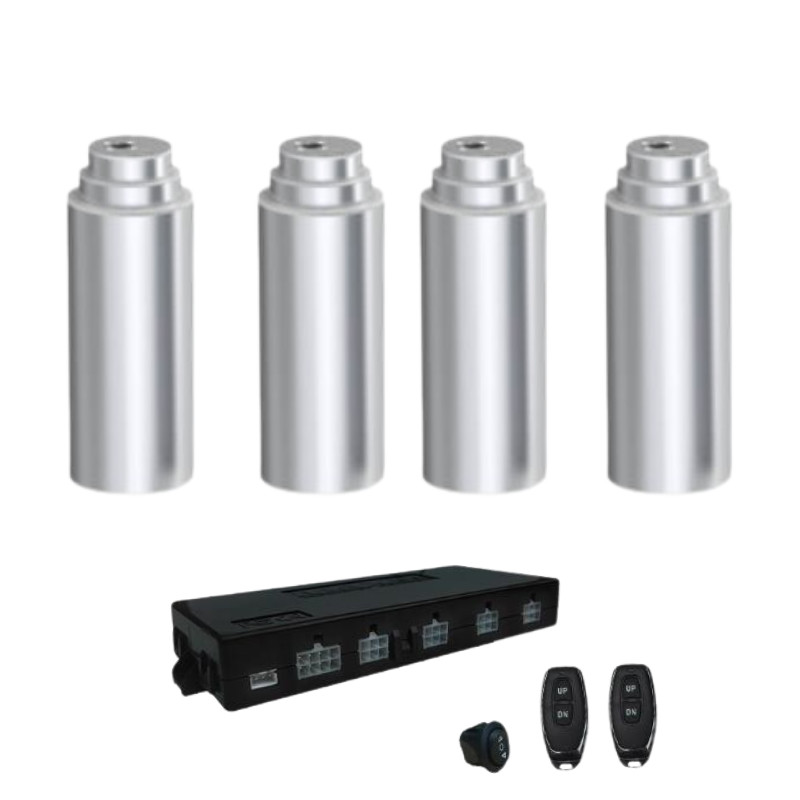 200~400mm Stroke 3 Stage Round Telescoplic Lifting Columns Dual Operation Control System